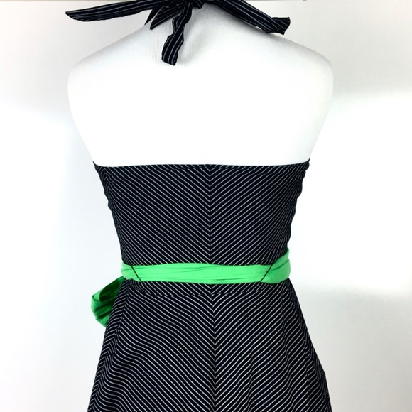 Anthro | Maeve > Striped Ginny Halter Dress w/ Bow - Picture 5 of 8